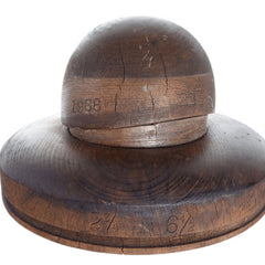 c1900 Texas Cowboy Hat Mold Hand carved wood - Estate Fresh Austin