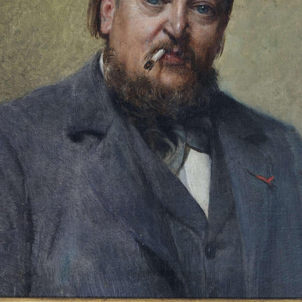 Paul Jean Marie Sain (1853-1908) 1901 French Portrait of Charles Chincho - Estate Fresh Austin