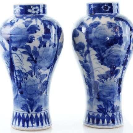 Antique Meiji period Japanese vases