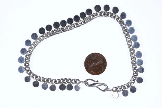 10" Retro/Vintage sterling silver anklet - Estate Fresh Austin