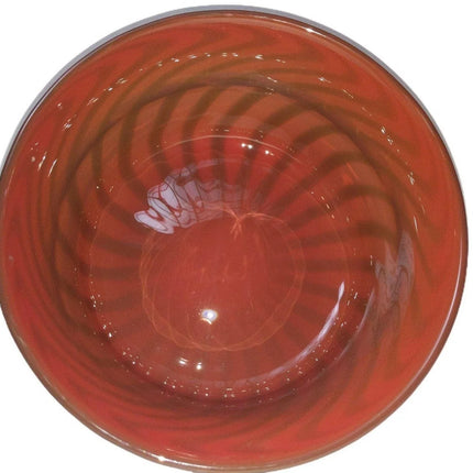 10.4" c1965 Orrefors Graal Ingeborg Lundin Swedish Art Glass Bowl - Estate Fresh Austin