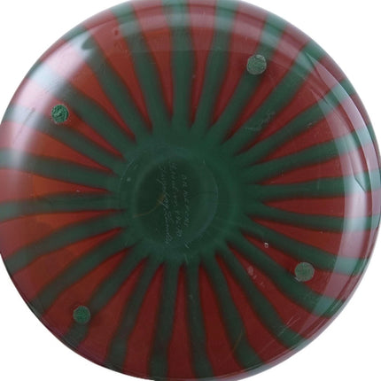 10.4" c1965 Orrefors Graal Ingeborg Lundin Swedish Art Glass Bowl - Estate Fresh Austin