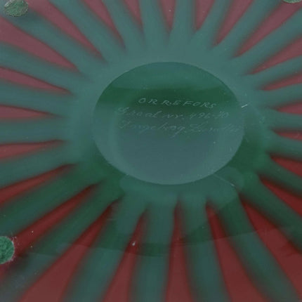 10.4" c1965 Orrefors Graal Ingeborg Lundin Swedish Art Glass Bowl - Estate Fresh Austin