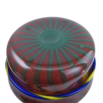 10.4" c1965 Orrefors Graal Ingeborg Lundin Swedish Art Glass Bowl - Estate Fresh Austin