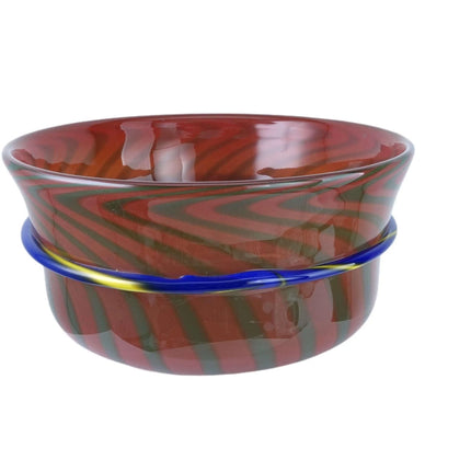 10.4" c1965 Orrefors Graal Ingeborg Lundin Swedish Art Glass Bowl - Estate Fresh Austin