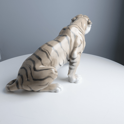 13" Bing and Grondahl Snarling Tiger Figure by Lauritz Jensen - Estate Fresh Austin