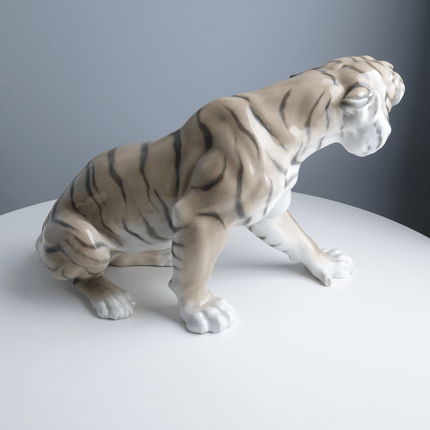 13" Bing and Grondahl Snarling Tiger Figure by Lauritz Jensen - Estate Fresh Austin