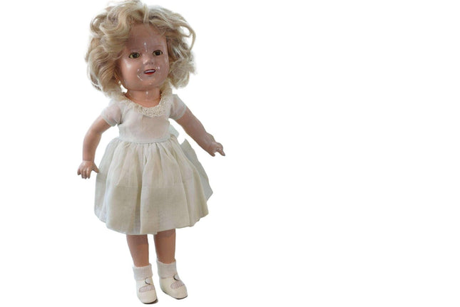 13" c1940 Shirley Temple Doll with book "The little Princess" - Estate Fresh Austin