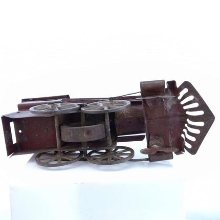 13.5" Pat 1897 Clark Hill Climber Pressed Steel Friction Toy Train Locomotive - Estate Fresh Austin