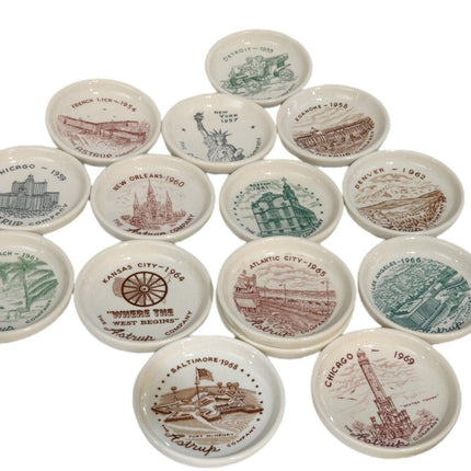 15 1950's - 1960's Restaurant China Coasters Astrup Company Walker China 4" - Estate Fresh Austin