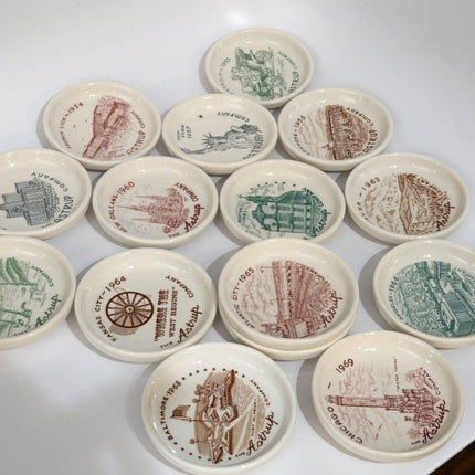 15 1950's - 1960's Restaurant China Coasters Astrup Company Walker China 4" - Estate Fresh Austin