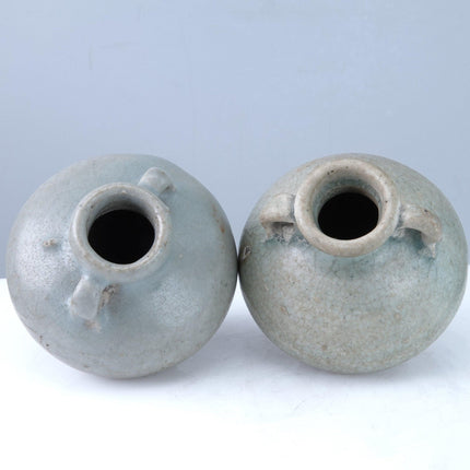 15th Century Thai Sawankhalok celadon jarlets jh - Estate Fresh Austin