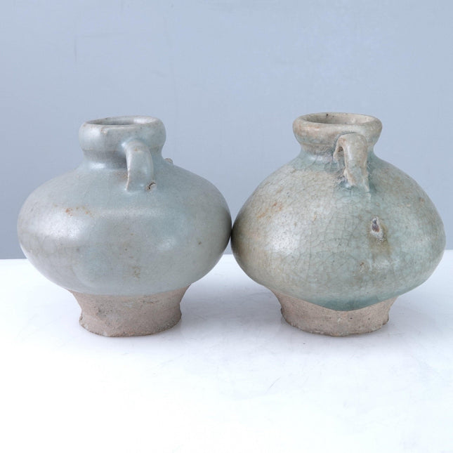 15th Century Thai Sawankhalok celadon jarlets jh - Estate Fresh Austin