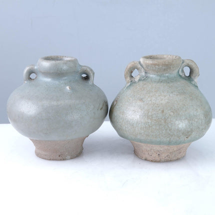 15th Century Thai Sawankhalok celadon jarlets jh - Estate Fresh Austin