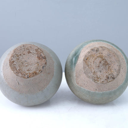 15th Century Thai Sawankhalok celadon jarlets jh - Estate Fresh Austin