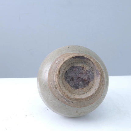 15th Century Thai Sawankhalok celadon Tall bottle or Vase with incised decoratio - Estate Fresh Austin