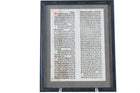 15th/16th Century Early Printed bible page with hand rubricated initials - Estate Fresh Austin