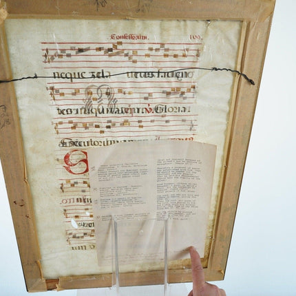 15th/16th century Vellum Antiphonal leaf v - Estate Fresh Austin