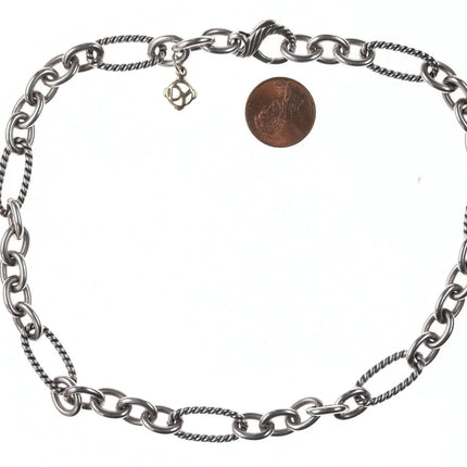 16" 10mm David Yurman Sterling/18k Figaro Chain - Estate Fresh Austin