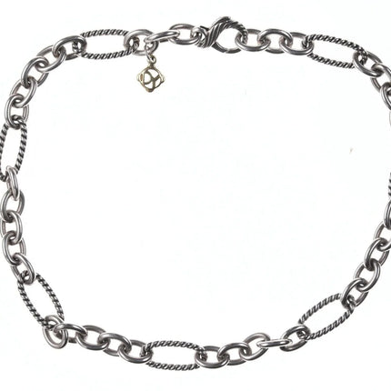 16" 10mm David Yurman Sterling/18k Figaro Chain - Estate Fresh Austin