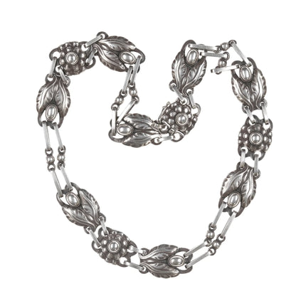 16" Georg Jensen 1 Art Deco Sterling Choker necklace - Estate Fresh Austin