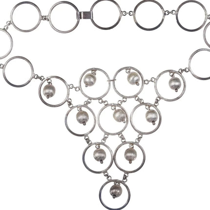 16" Vintage Mexican Sterling necklace and brooch pin - Estate Fresh Austin