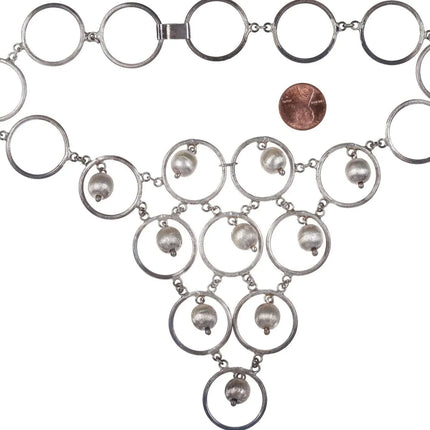 16" Vintage Mexican Sterling necklace and brooch pin - Estate Fresh Austin