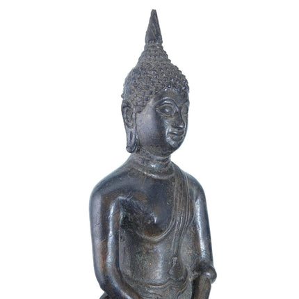 17th - 18th Century Bronze Sukhothai Buddha Statute Thai Ayutthaya Shakyamuni - Estate Fresh Austin