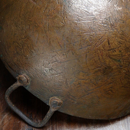 17th-18th Century Fur Trade Era Bronze Handled Graduated Kettles Wok Style Candy - Estate Fresh Austin