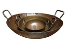 17th-18th Century Fur Trade Era Bronze Handled Graduated Kettles Wok Style Candy - Estate Fresh Austin