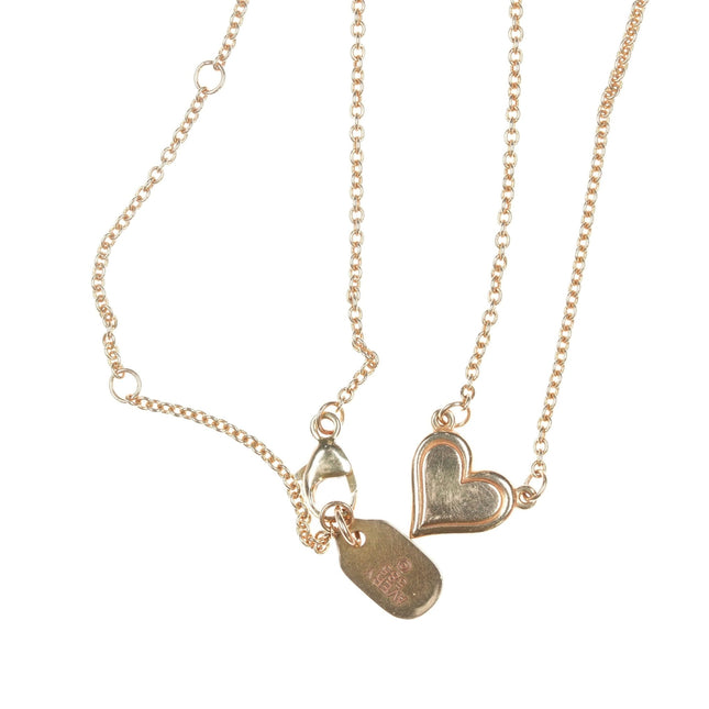 18" James Avery 14k gold Delicate heart necklace - Estate Fresh Austin