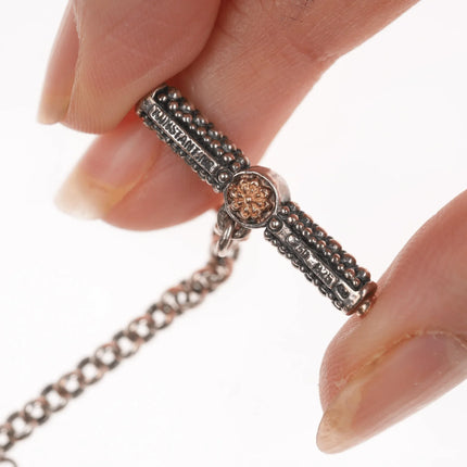 18" Konstantino 18k gold and sterling station necklace - Estate Fresh Austin