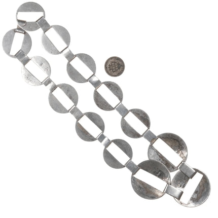 18" Vintage Mid Century Modernist Mexican sterling spherical necklace - Estate Fresh Austin