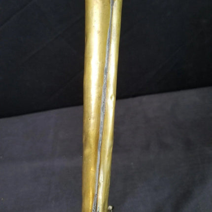 1800's Middle Eastern Brass Dallah with stick handle - Estate Fresh Austin