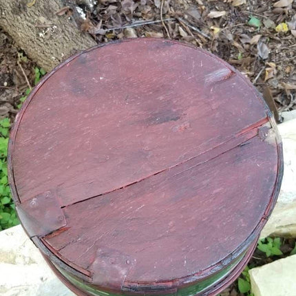 1800's Shaker Pantry Box Painted by listed Artist Betty Fischer (1931-2016) - Estate Fresh Austin