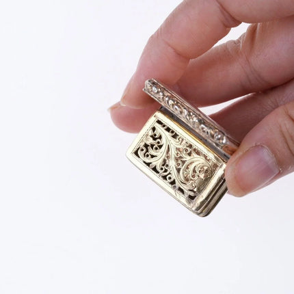1832 Thomas Shaw Georgian Silver Snuff Box and Vinaigrette - Estate Fresh Austin
