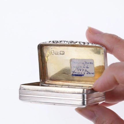 1832 Thomas Shaw Georgian Silver Snuff Box and Vinaigrette - Estate Fresh Austin