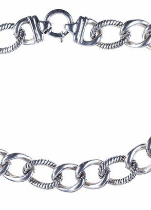 18.5" Chunky Sterling link necklace - Estate Fresh Austin