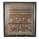 1870 American Schoolgirl Needlepoint Sampler Jessie Pearson - Estate Fresh Austin