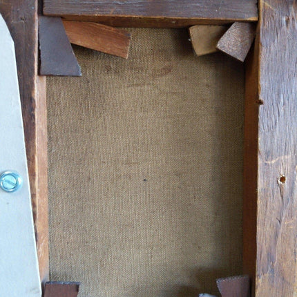 1870 Burr H. Nicholls Risque Woman Oil on Canvas Incredible Frame Acorns & Leave - Estate Fresh Austin