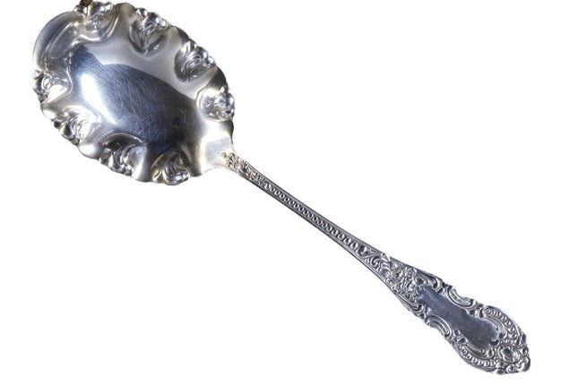 1875-1905 JB&SM Knowles American Sterling Fancy Serving Spoon Newton and Lincoln - Estate Fresh Austin