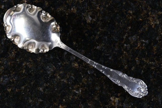 1875-1905 JB&SM Knowles American Sterling Fancy Serving Spoon Newton and Lincoln - Estate Fresh Austin