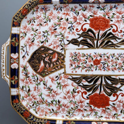 1882 18.5" Crown Derby Imari 198 Tea Tray Rare - Estate Fresh Austin