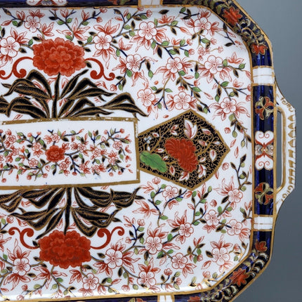 1882 18.5" Crown Derby Imari 198 Tea Tray Rare - Estate Fresh Austin