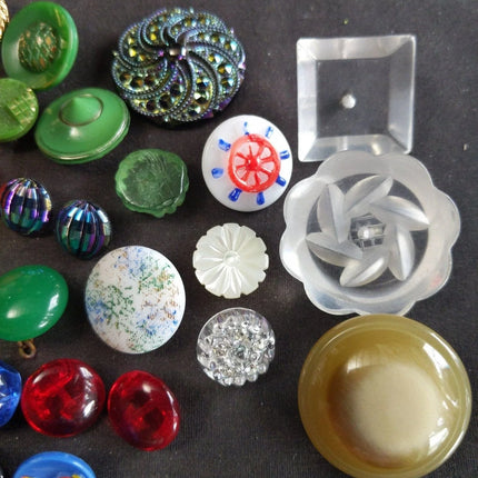 1890-1950 Unique Button Collection (47) - Estate Fresh Austin