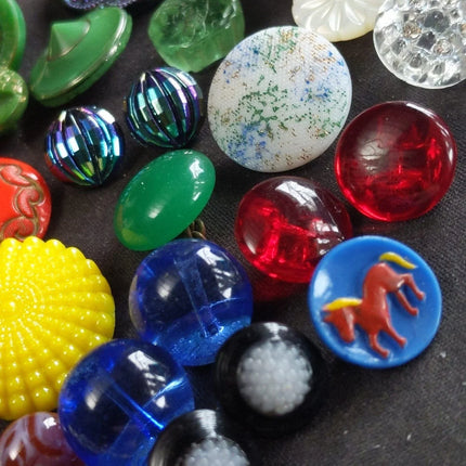 1890-1950 Unique Button Collection (47) - Estate Fresh Austin