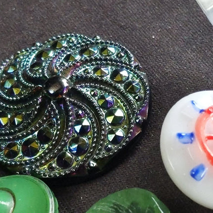 1890-1950 Unique Button Collection (47) - Estate Fresh Austin