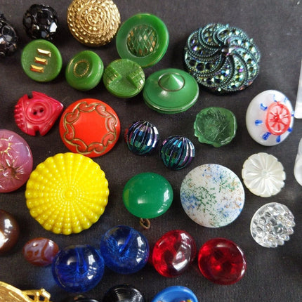 1890-1950 Unique Button Collection (47) - Estate Fresh Austin