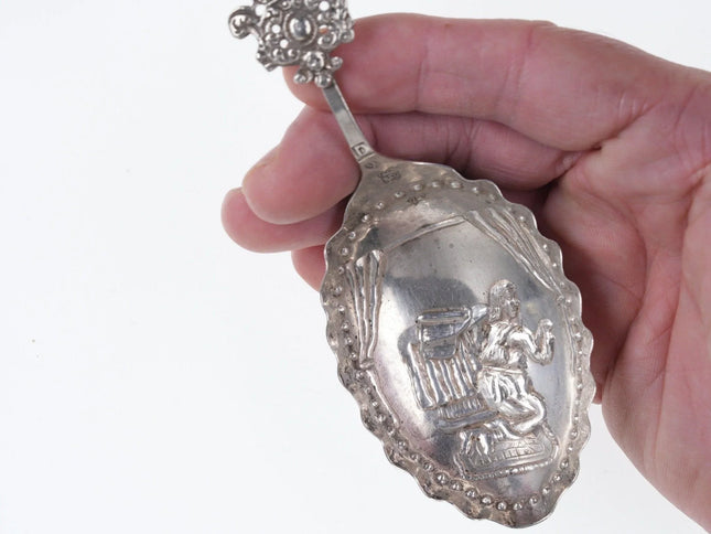 1890 Dutch sterling Tea Caddy Spoon - Estate Fresh Austin