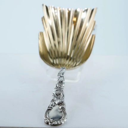 1890's Durgin Louis XV Sterling Cracker scoop with gold wash bowl - Estate Fresh Austin